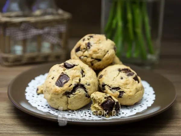Фото блюда: Печенье с коричневым сахаром и шоколадом