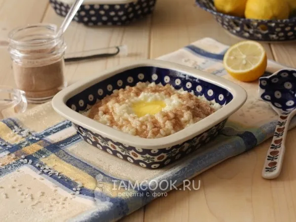 Фото блюда: Рисовая каша с корицей