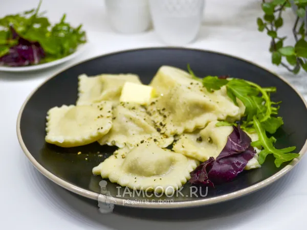 Фото блюда: Равиоли с курицей и сыром