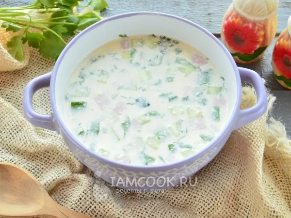 Фото блюда: Окрошка на майонезе и воде