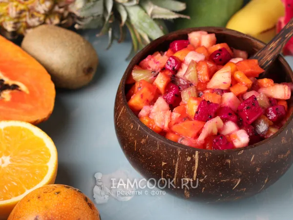 Фото готового блюда: Винегрет из тропических фруктов