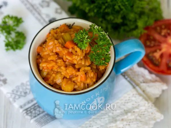 Фото блюда: Рис с морковью и сельдереем
