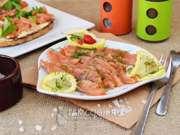 Фото готового блюда: Семга слабосоленая