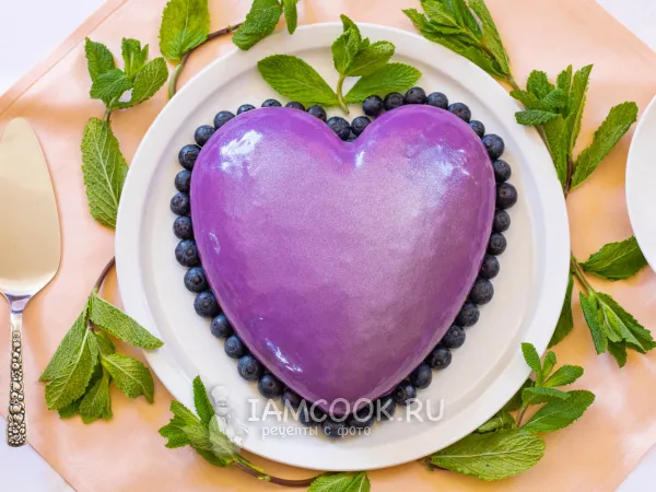 Фото блюда: Черничный муссовый торт