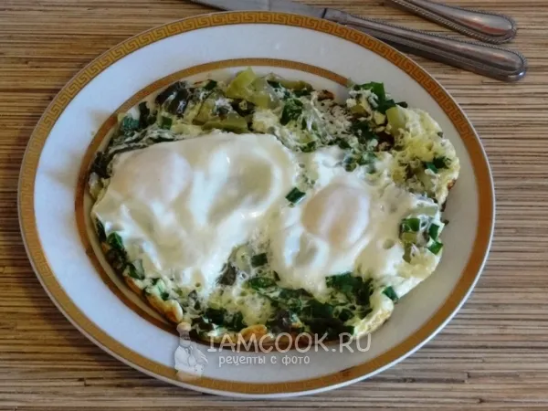 Фото блюда: Омлет «Весенний» с зеленью