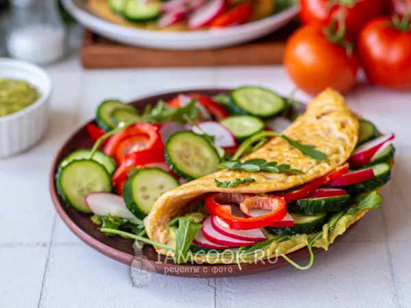 Фото блюда: Постный омлет