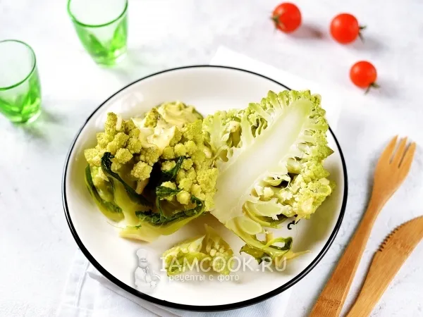Фото блюда: Запеченная капуста романеско с сыром