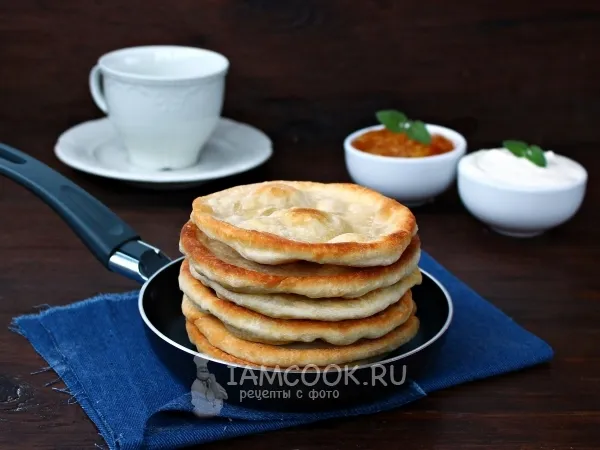 Фото блюда: Лепешки из воды, муки и яйца