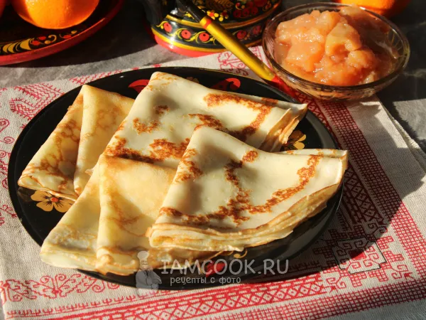Фото готового блюда: Блины «Солнечные»