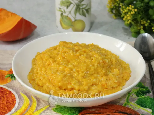 Фото блюда: Пшеничная каша с тыквой в мультиварке
