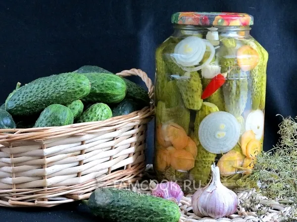 Фото готового блюда: Огурцы, маринованные по-польски