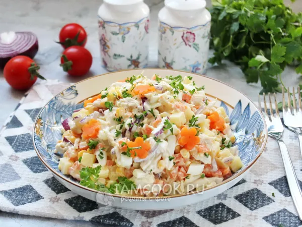 Фото блюда: Салат «Застольный гость»