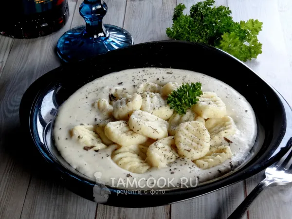 Фото блюда: Картофельные ньокки в сливочном соусе