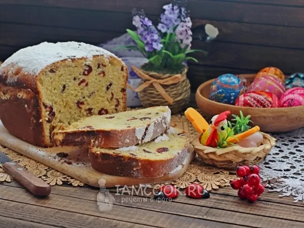 Фото блюда: Быстрый кулич в хлебопечке