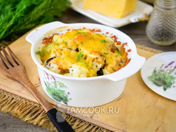 Фото блюда: Мидии, запеченные с рисом