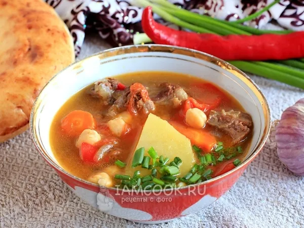Фото блюда: Жареная шурпа по-узбекски