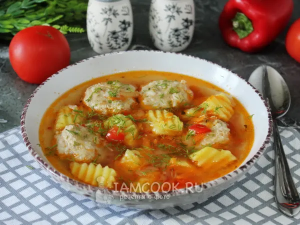 Фото блюда: Тефтелевый суп по-дагестански