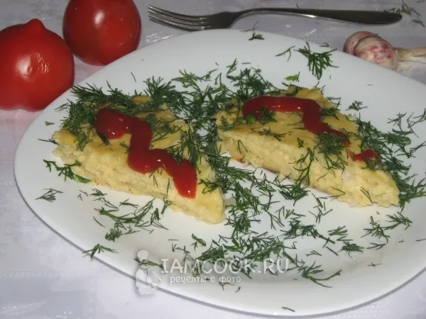 Фото готового блюда: Пирог с кабачком и творогом