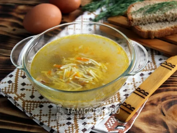 Фото готового блюда: Суп из цесарки