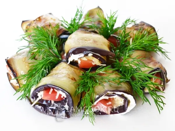 Фото готового блюда: Тещин язык из баклажанов