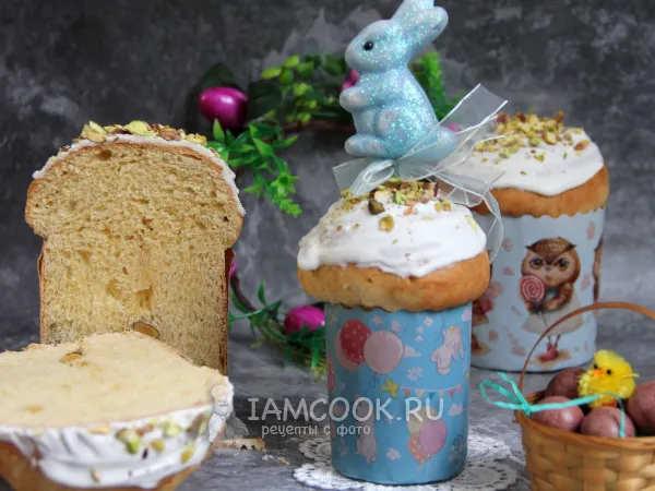 Фото готового блюда: Фисташковый кулич