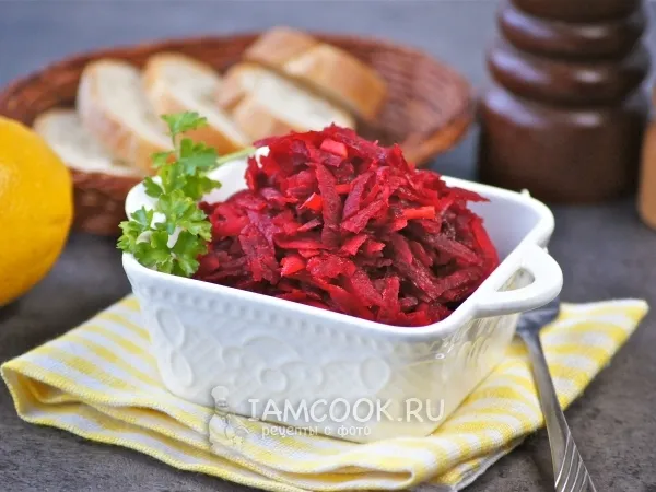 Фото блюда: Тушеная свекла с морковью