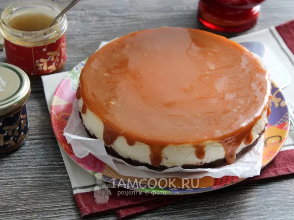 Фото блюда: Чизкейк брауни с карамелью