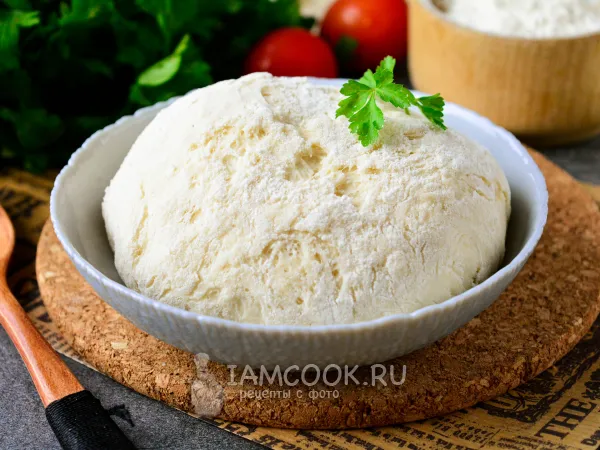 Фото блюда: Тесто для пиццы с манкой