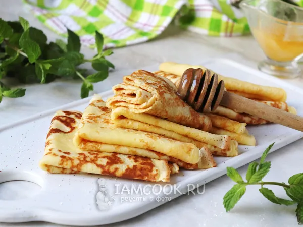 Фото блюда: Блины на кислом (прокисшем) кефире