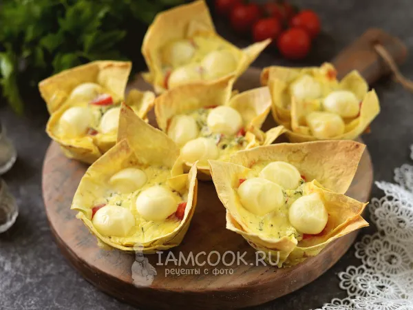 Фото готового блюда: Хек в лаваше в духовке