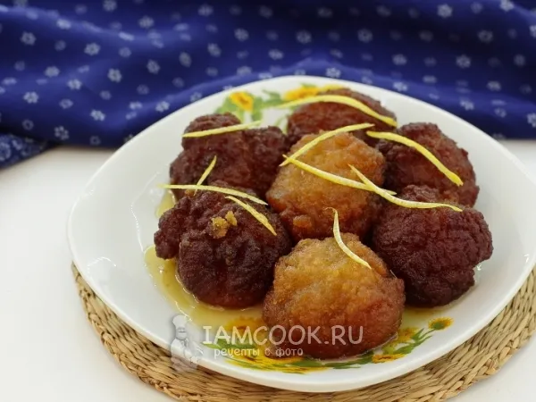 Фото готового блюда: Гулабджамун