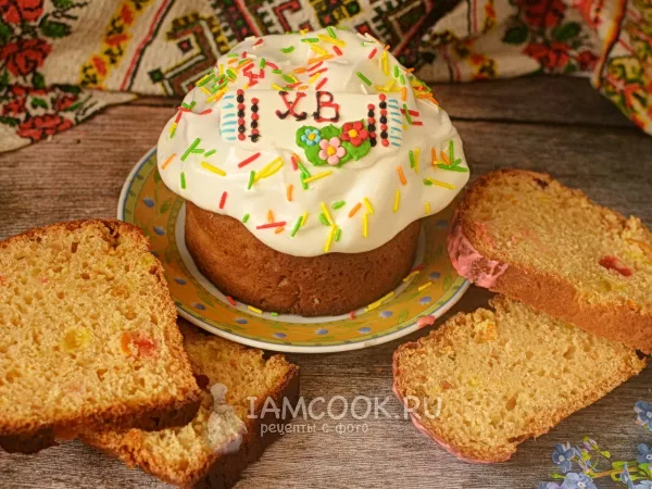 Фото готового блюда: Кулич на желтках