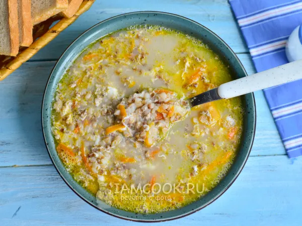 Фото блюда: Гречневый суп с яйцом