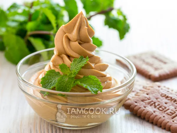 Фото блюда: Творожный крем с вареной сгущенкой