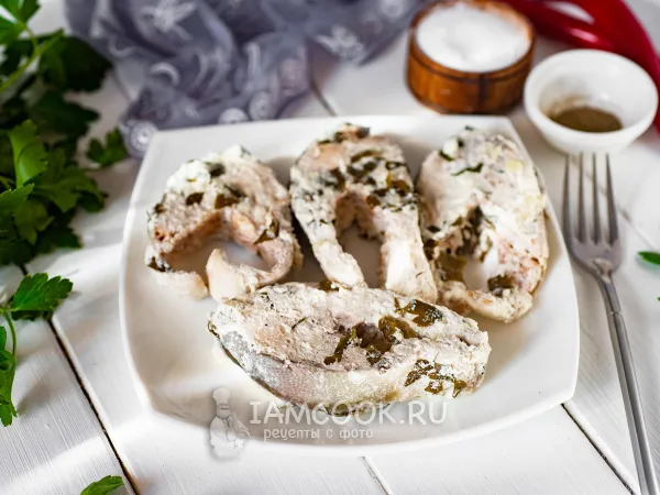 Фото блюда: Горбуша в сметане в мультиварке