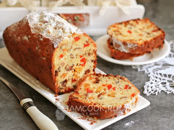 Фото блюда: Кекс «Мазурка» с сухофруктами