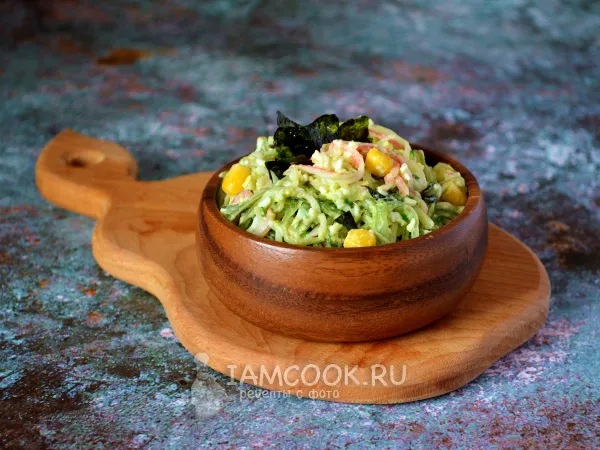 Фото блюда: Салат с чукой и снежным крабом