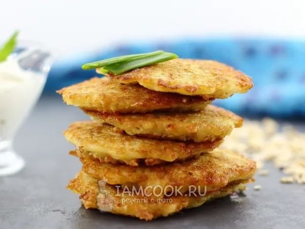 Фото готового блюда: Оладьи из геркулеса