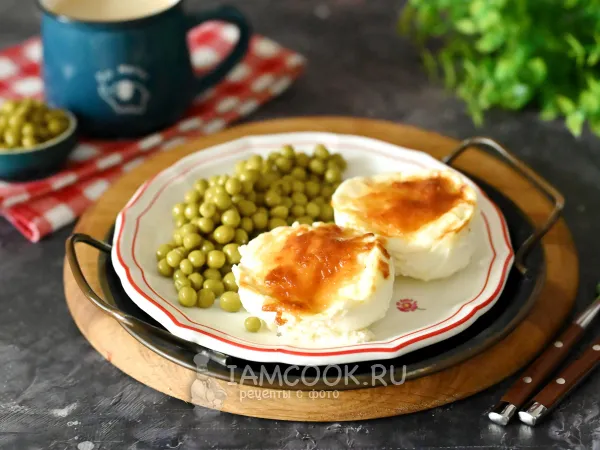 Фото блюда: Вареные яйца, запеченные в сметане в духовке