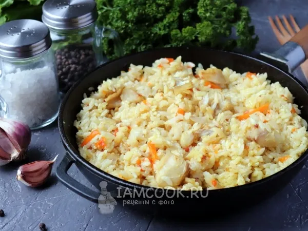 Фото блюда: Плов с рыбой