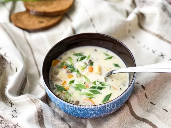 Фото блюда: Грибной суп с льезоном