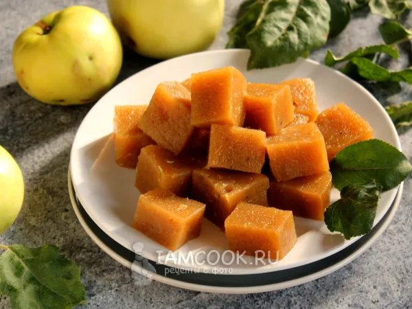 Фото готового блюда: Яблочный мармелад без сахара