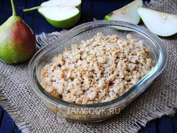 Фото блюда: Грушевый крамбл