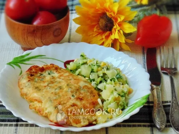 Фото блюда: Отбивные из куриной грудки с сыром