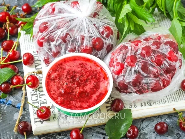 Фото блюда: Заморозка вишни на зиму