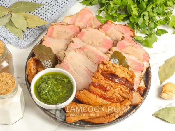 Фото блюда: Варено-копченая грудинка