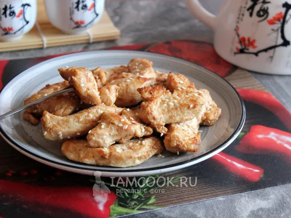 Фото блюда: «Мясо дракона» (из куриного филе)