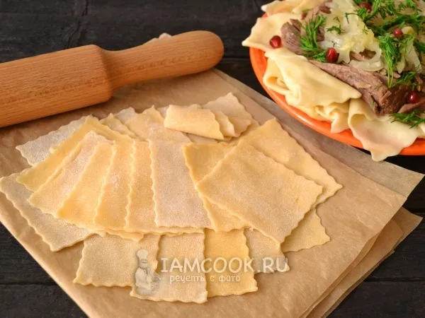 Фото блюда: Лапша для бешбармака