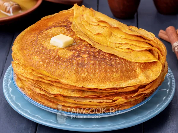 Фото готового блюда: Блины из тыквы