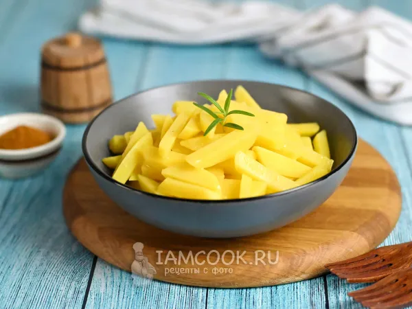 Фото готового блюда: Картошка на скорую руку на сковороде (на воде и масле)
